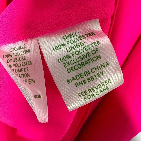 Lilly Pulitzer Hot Pink Kristine Halter Top Size Large - Picture 8 of 9